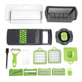 Vegetable Chopper & Food Cutter - 1.5L Container, Multi-Blade Slicer
