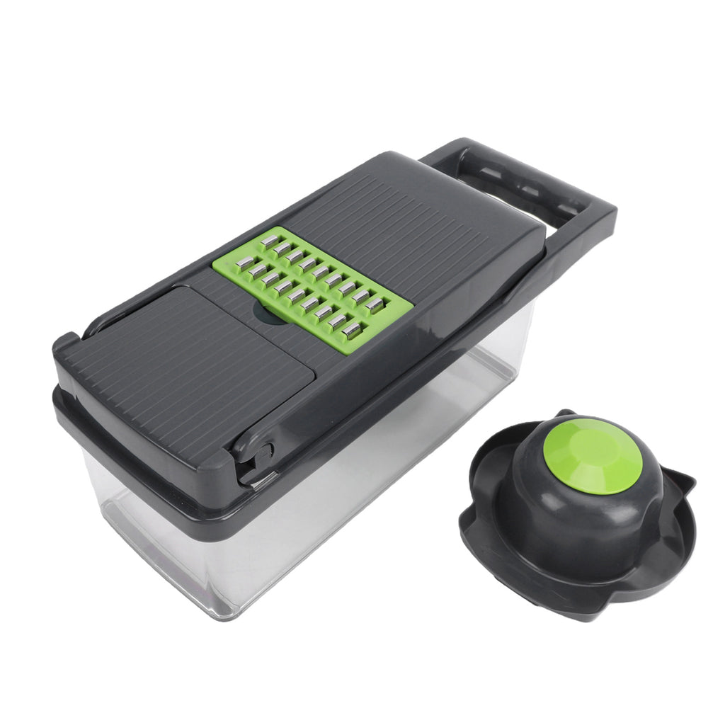 Vegetable Chopper & Food Cutter - 1.5L Container, Multi-Blade Slicer