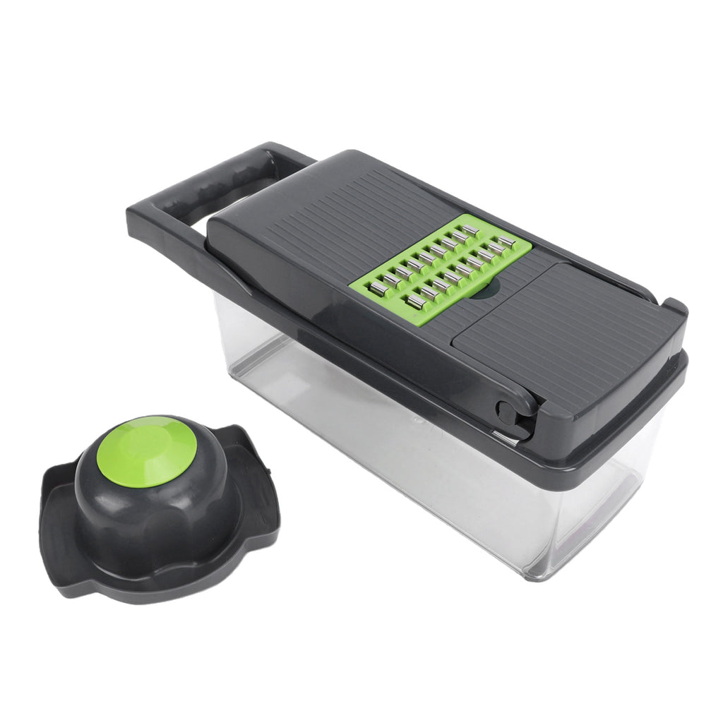 Vegetable Chopper & Food Cutter - 1.5L Container, Multi-Blade Slicer